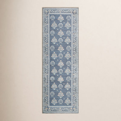 Machine Washable Floral Accent Rug