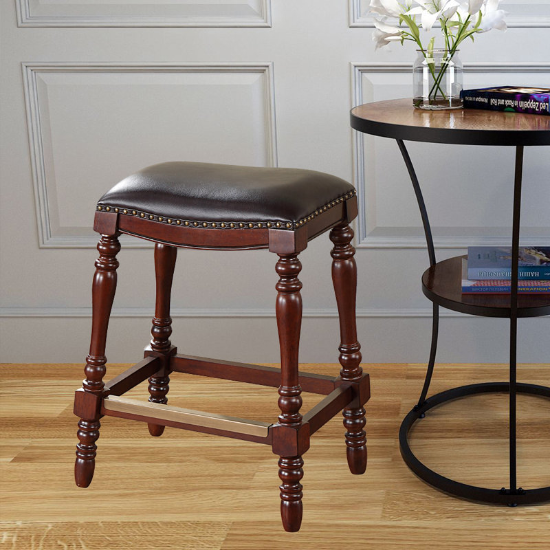 Tabouret de comptoir de style selle 26 po Eric