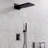 High-End Modern Luxury 3-Function Shower Faucet Set, Complete Shower System with 22" x 9" Waterfall & Rainfall Shower Head, Handheld Shower and Pressure Balancing Valve-85121182