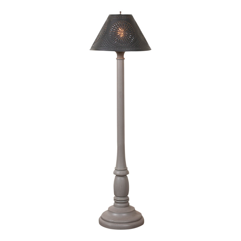 Lampe sur pied traditionnelle 59 po Randalle, gris