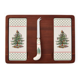 Polka Dot Cheese Board with Knife