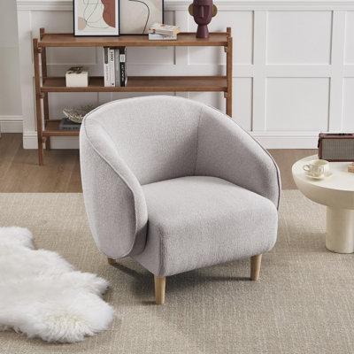 33'' Wide Modern Barrel Accent Chair