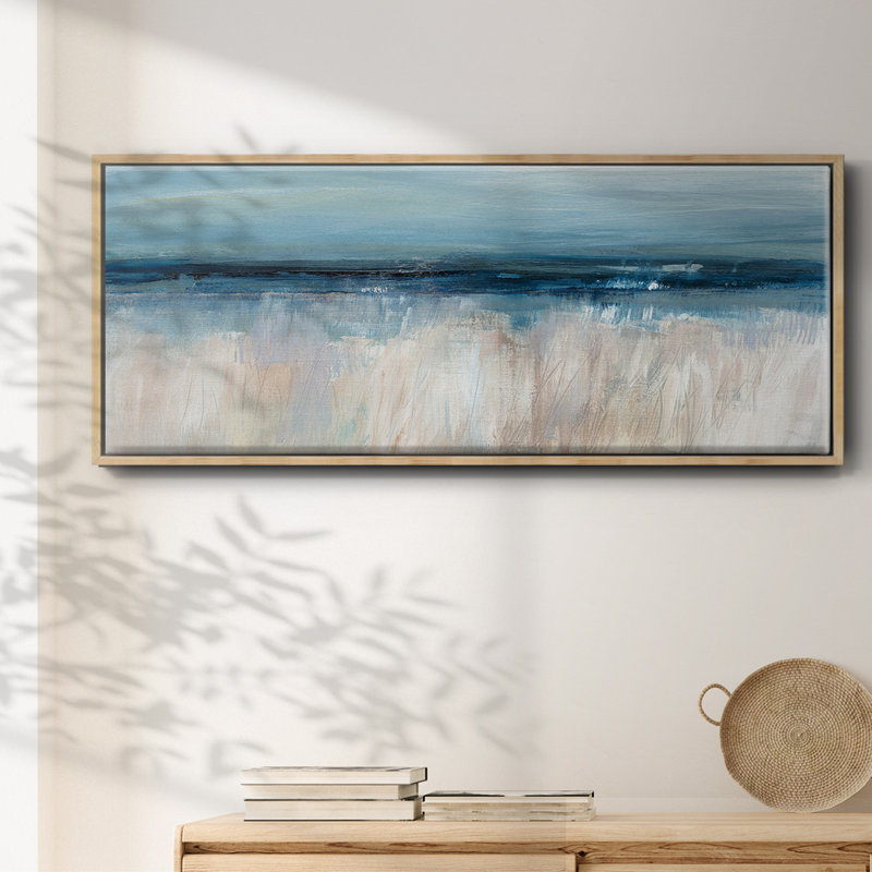 Abstract Sky- Framed Canvas, 24" H x 60" W