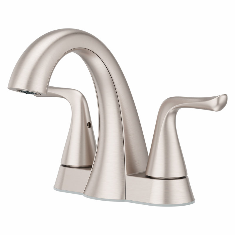 Willa Centerset Bathroom Faucet with Drain Assembly, Spot Defense Brushed Nickel