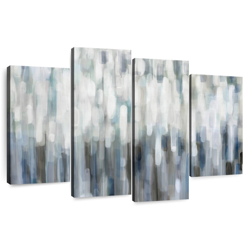 Avery Silver Rain, 42" H x 68" W