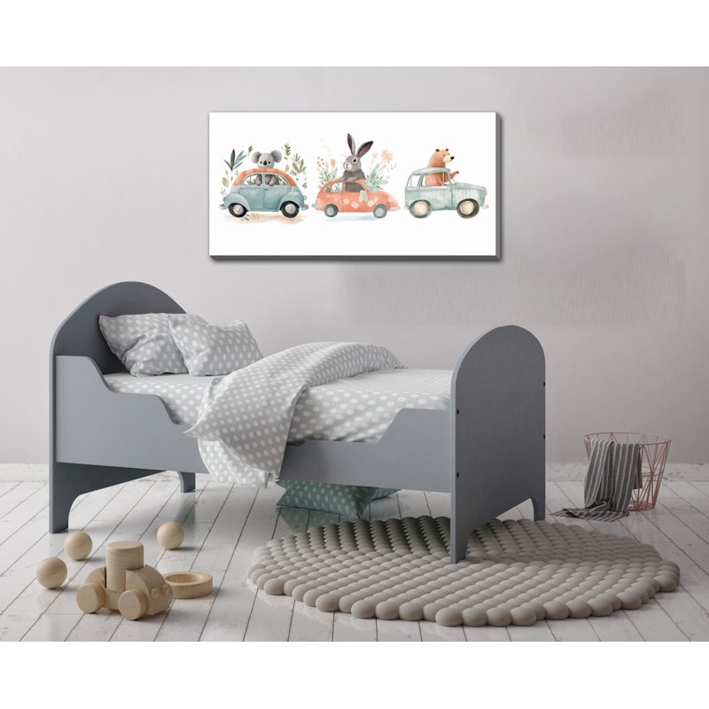 Art mural sur toile Critter On The Group 2, Sans cadre, H 20 po x l 40 po x P 1,5 po