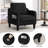 Mid-Century Accent Chairs Featuring Removable Cushions-2051752423