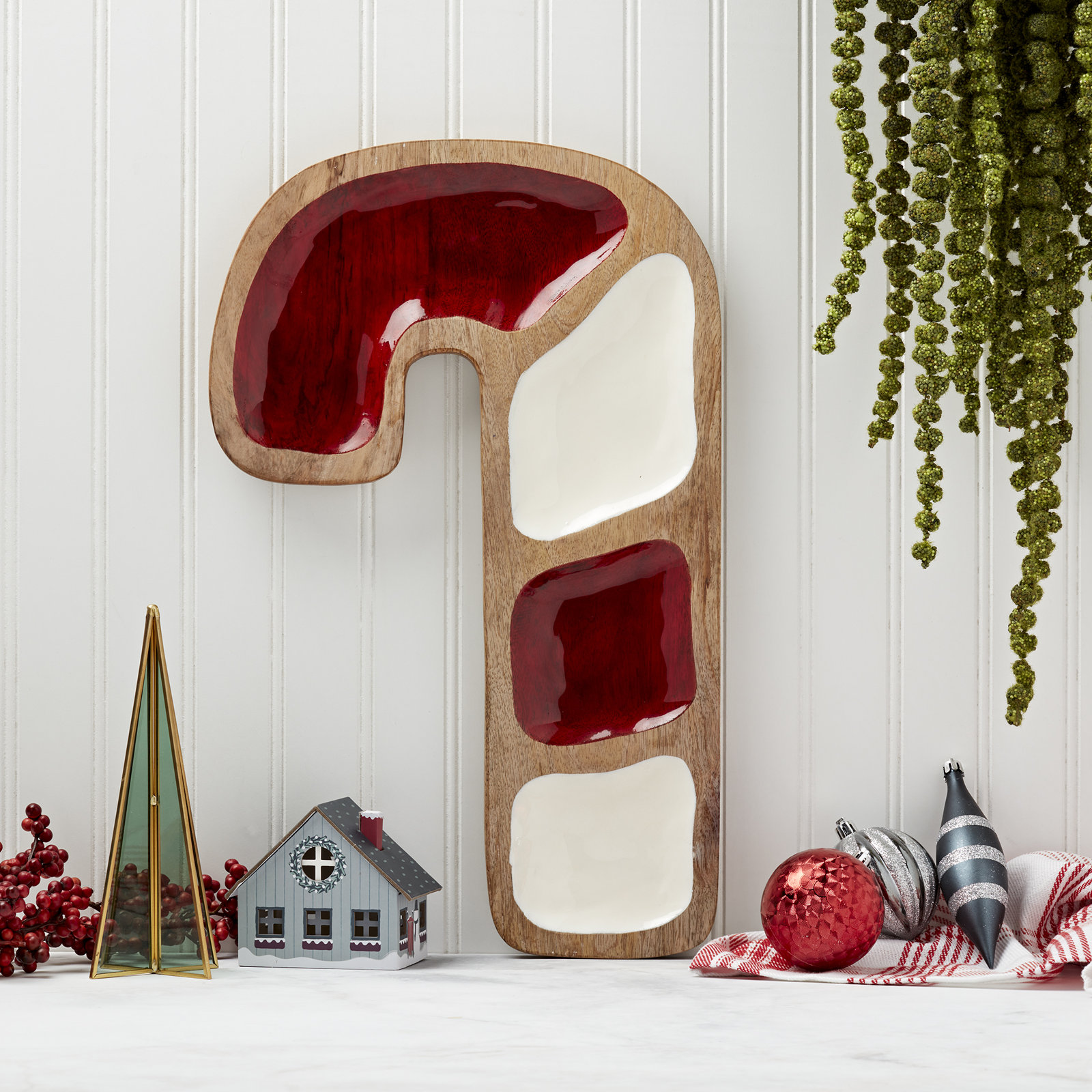 Holiday Serveware Candy Cane Tray