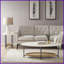Table basse contemporaine ovale avec plateau en panneau de fibres à densité moyenne blanc Pieds en métal noir - tablette de rangement inférieure pour le salon