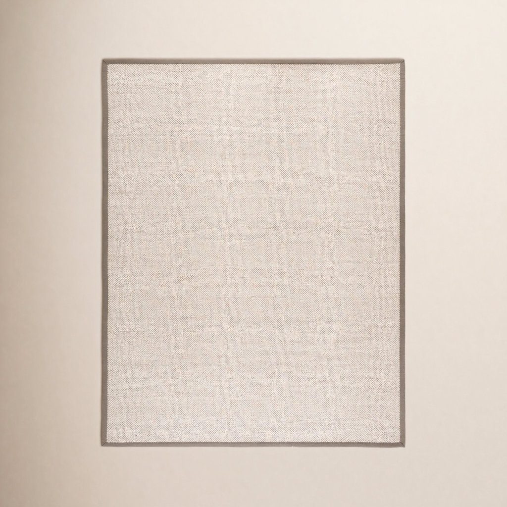 Torbin Marble Khaki Jute Rug, Rectangle 6' x 9'