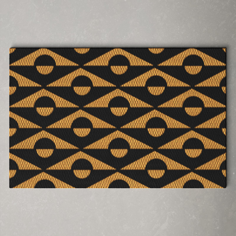 Neighburly Non-Slip Geometric Indoor/Outdoor Doormat