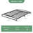 Low Bed Frame Full Size. 6 Inch  Metal Platform Full Bed Frame with Arch Design. Easy Assembly. Strong Bearing Capacity. Under Bed Storage. No Box Spring Needed-509896939