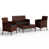 Brown Frame/Grey Cushion