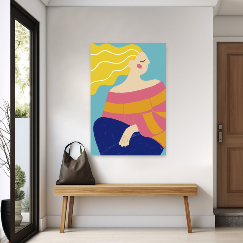 Art contemporain contemporain abstrait, H 60 po x l 40 po