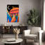 Impression d'art mural représentant un paysage d'automne coloré, onirique et vibrant avec une citrouille nocturne d'automne-167931256