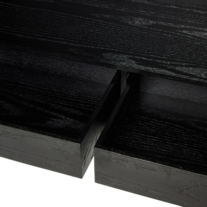 Hayward Cabinet-natural Walnut, Black Oak