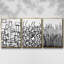 Linear Effervescence I - Ensemble de 3 reproductions encadrées sur toile-97811904-97811903