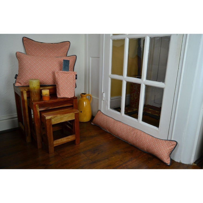 Hudepohl Geometric Rectangular Cushion Cover, 30 x 50cm, Orange