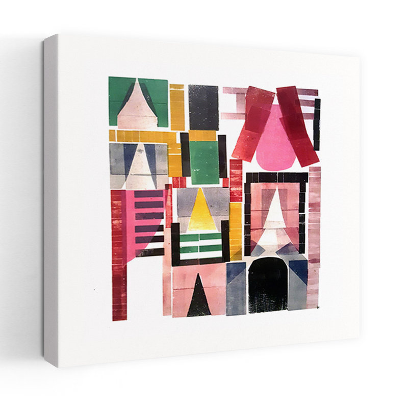 Art contemporain, architecture contemporaine, art urbain abstrait, H 24 po x l 24 po