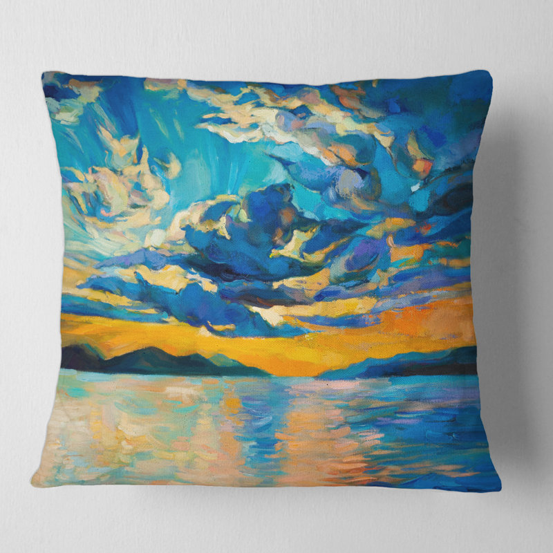 Housse de coussin carrée et insert Cloudy, 16" x 16"