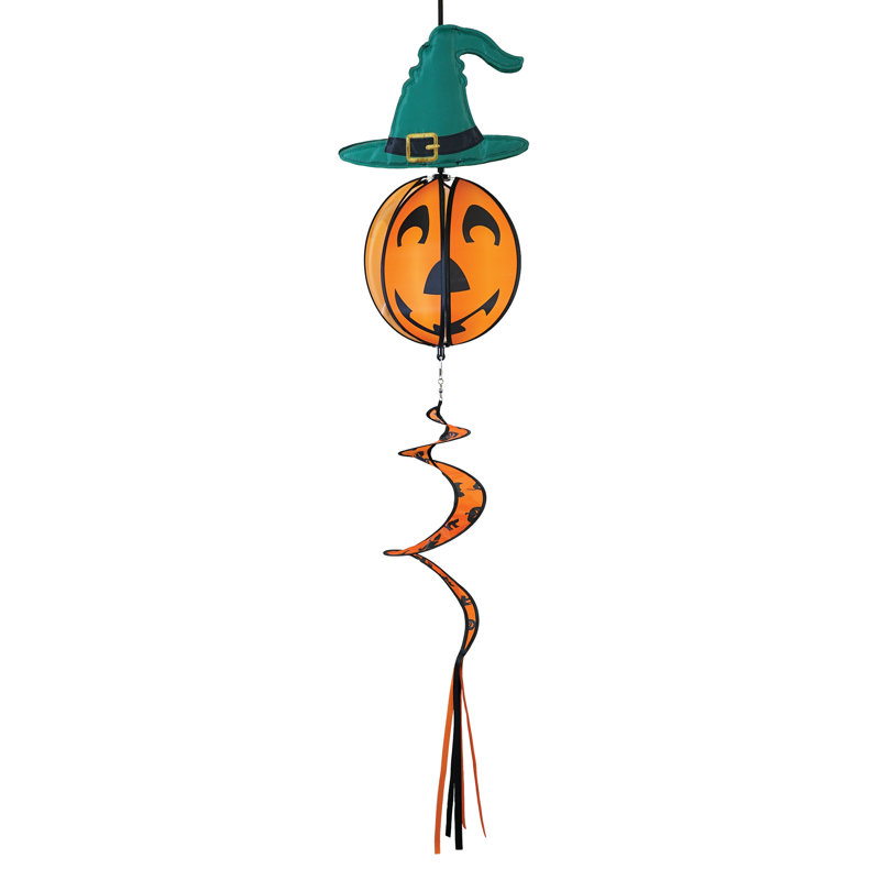 Pumpkin with Hat Ball Spinner