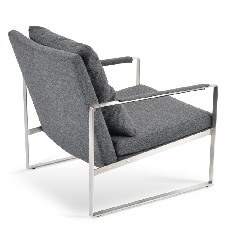 Fauteuil Zara, Gris foncé