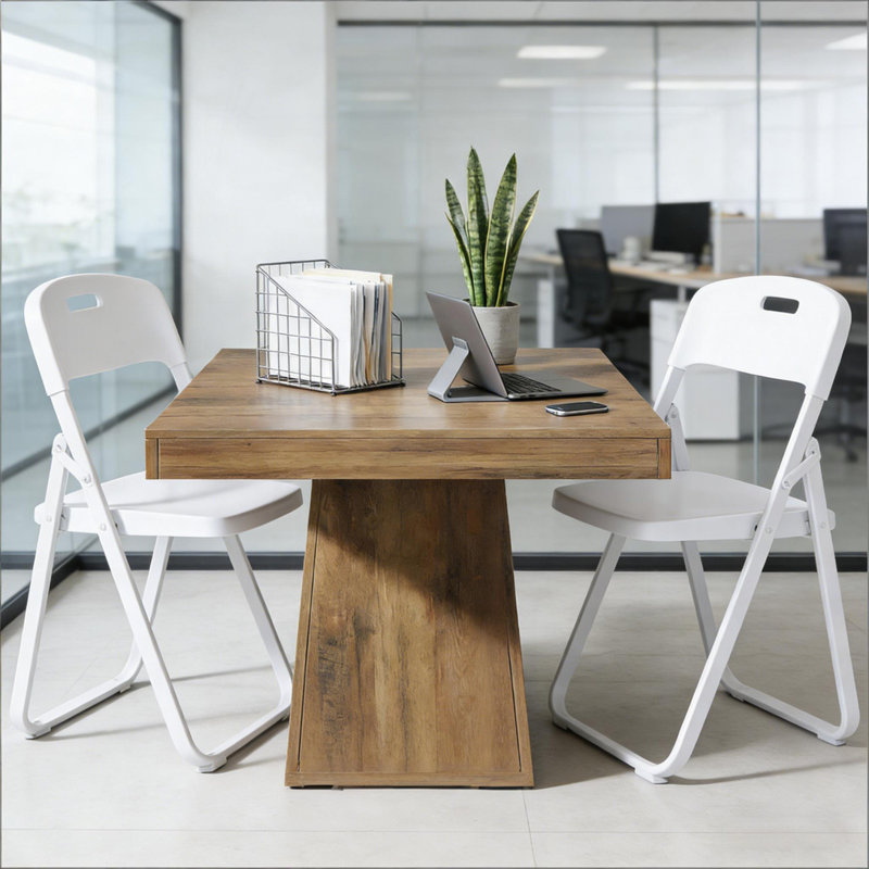 Table carrée, table basse, Brun