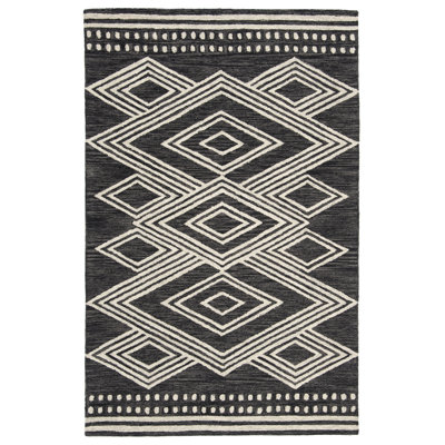 Tapis en laine touffeté à la main Vedika