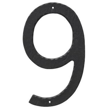 Ecco E4N Transitional House Number, Brass, One size