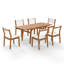 Ensemble repas d'extérieur 6 personnes Acacia