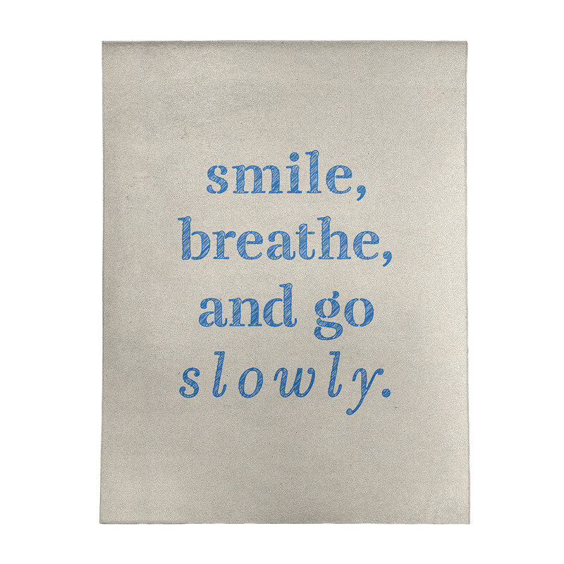 Quotes Chenille Indoor Rug, Rectangle 5' x 7'