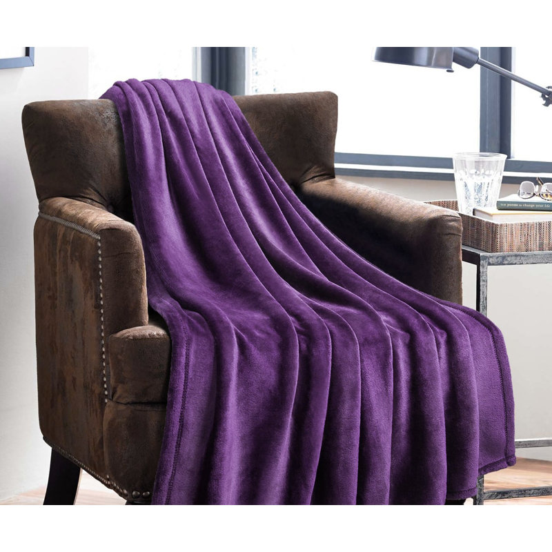 Throw Blanket, King, Purple
