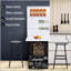 Bureau mural pliable avec tableau noir et tablettes HOMcom, peu encombrant et polyvalent pour la vie moderne