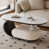 Plateau blanc / base noire