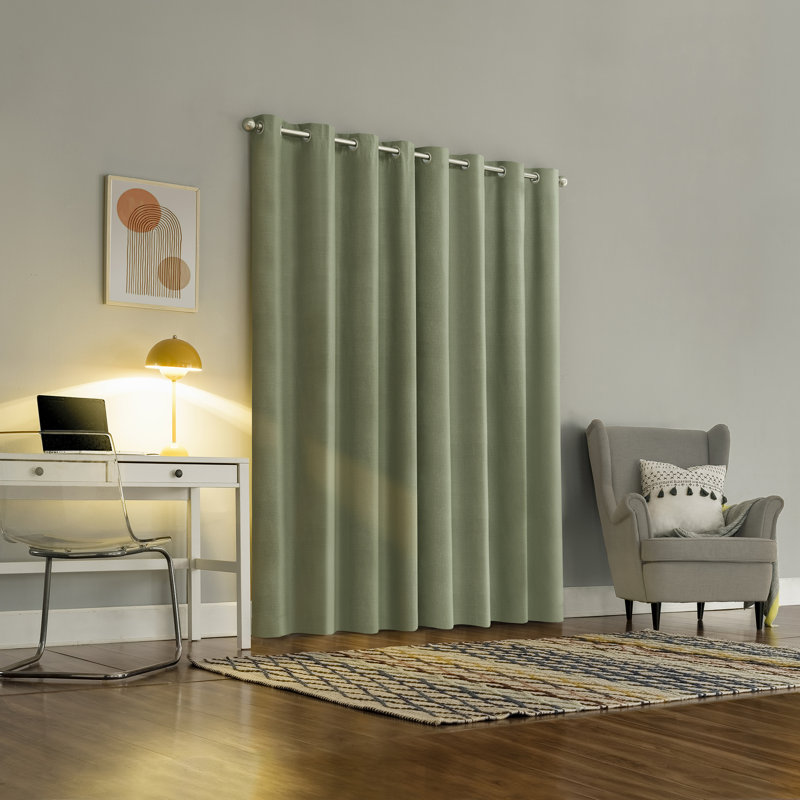  Panneau de rideau isolant 100% occultant et isolant avec œillets Cameron, Vert olive, l 50 po x L 108 po