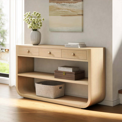 Console en bois massif Elora