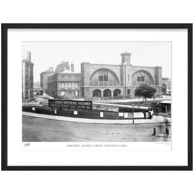 London, King's Cross Station C1886 by Francis Frith - Single Picture Frame Print, 28cm H x 36cm W x 2.3cm D