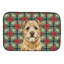Tapis de séchage Wheaten Border Terrier Christmas PoinsettIas-119904815