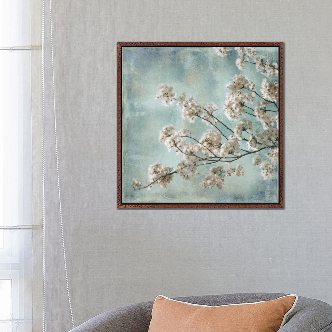 Leinwandbild Aqua Blossoms I von John Seba