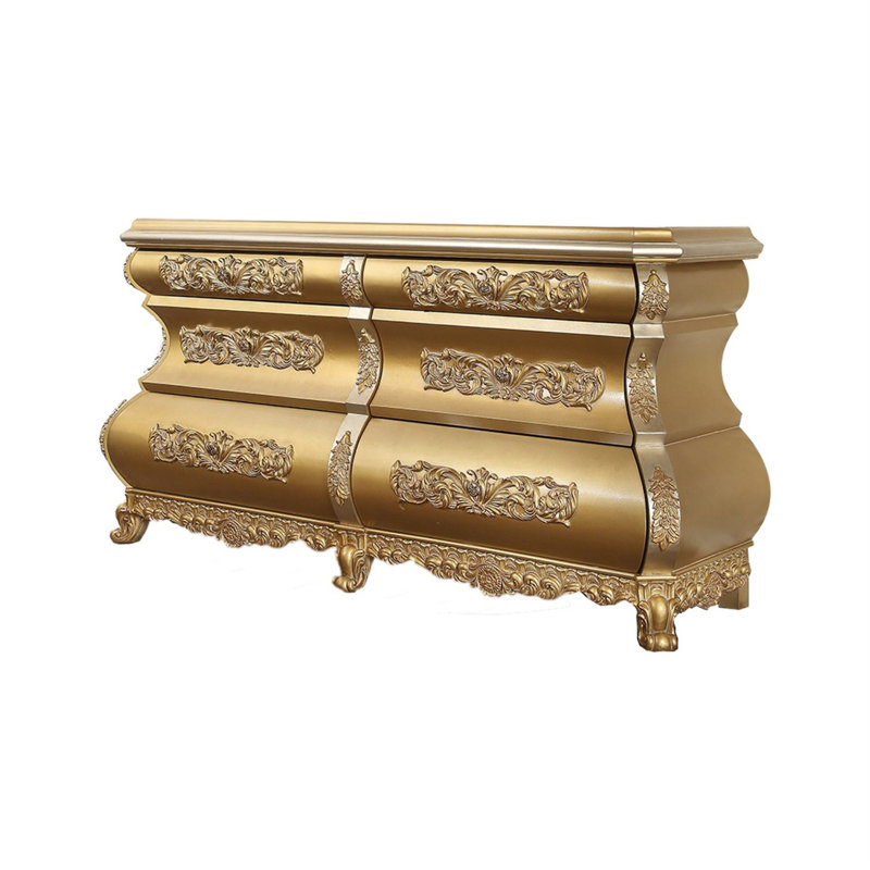 Commode double 6 tiroirs l 75 po