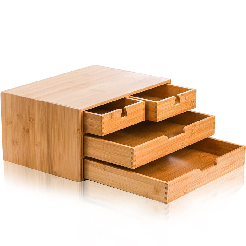 Bamboo Desk Organiser, Natural