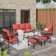 Asfand 5-7- Person Patio Conversation Set with Optional Ottoman
