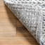 Tapis argenté tressé à la main Cottom-1218202509