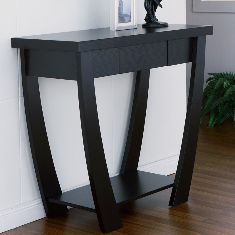 Manorville 91.44cm Console Table, Black