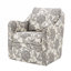 Chaise rembourrée en polyester avec base ronde