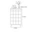 Commode d'appoint en bois massif