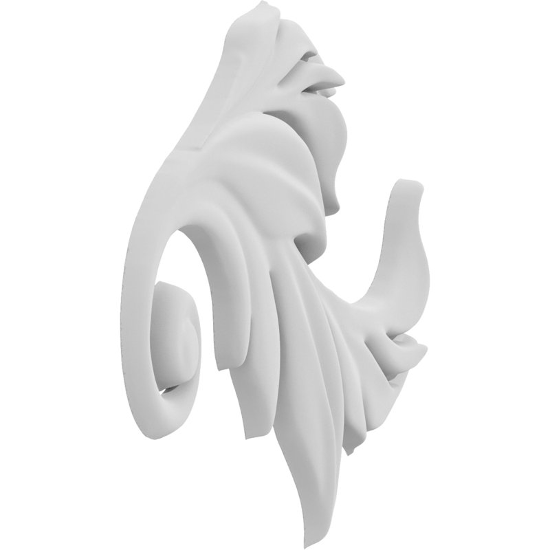 Rosettes de qualité supérieure, H 3 po x l 2,25 po x P 0,25 po, Droite
