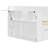 Queen Size Daybed with Removable Desk, Storage Drawers & Hydraulic Side Table, White-142555689-142555686