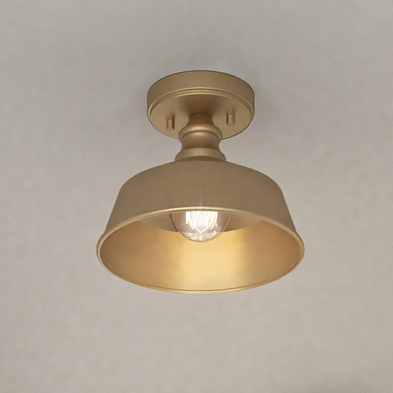Vallecillo Flush Mount, Brushed Brass