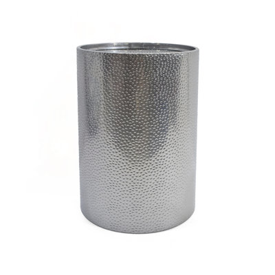 Modern Hammered Metal Side Table